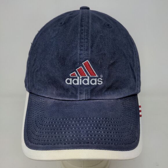 Adidas Men's Slideback Hat Blue Size OSFA Embroidered Logo 100% Cotton - Picture 2 of 9